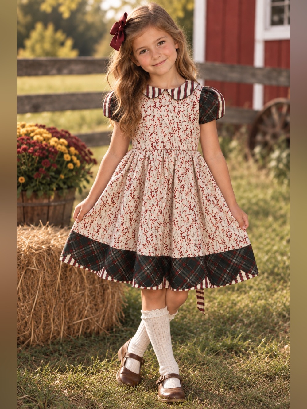Cottagecore Handmade Vintage Girls Dress